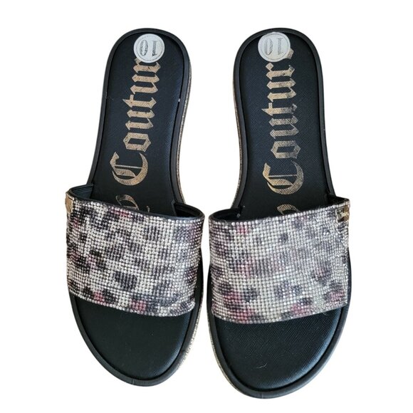 Juicy Couture Womens Rhinestone Slide Sandals Size 10 - Picture 2 of 8